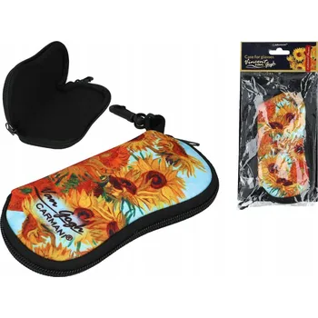 Pouzdro na brýle POUZDRO NA BRÝLE VAN GOGH SLUNEČNICE CARMANI TVRDÉ POUZDRO NA BRÝLE ART