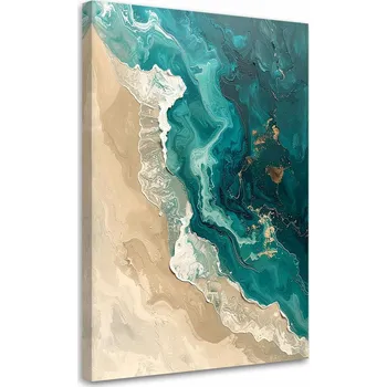 Obraz Obraz do obýváku, ložnice, kanceláře, Abstraktní vlny moře pláž tyrkys 60x90