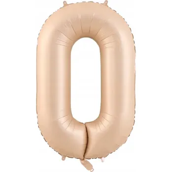 Balónek BALÓNEK ČÍSLICE ČÍSLICE KRÉMOVĚ BÉŽOVÝ 100 CM