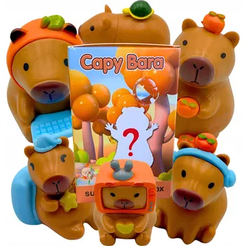 Figurka Figurka Kapybara Roztomilý překvapivý box pro děti Mini 6 vzorů