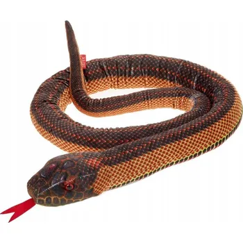 plyšák Plyšový Had 180 cm Zoo Plyšák hnědý