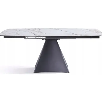 Jídelní stůl Rozkládací obdélníkový jídelní stůl keramický 130(190)x90cm Bellagio Bílý