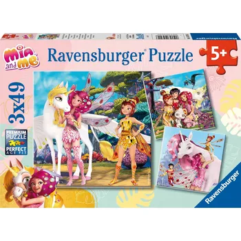 Puzzle RAVENSBURGER Puzzle pro Děti 3x49 Dílků Říše Elfů a Jednorožců