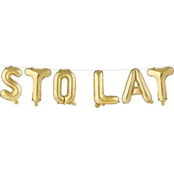 Balónková girlanda, nápis STO LET, výška 35 cm