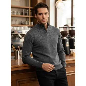 Pánský svetr Pánský svetr DSTREET ŠEDÁ XL