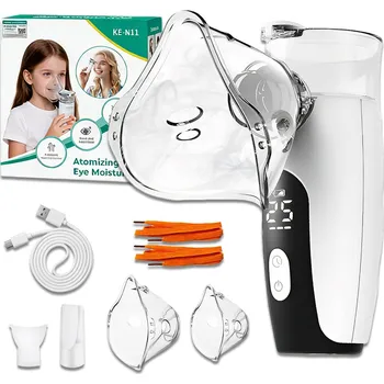 Inhalátor INHALÁTOR NEBULIZÁTOR PRO DĚTI Ultrazvukový PŘENOSNÝ 2 MASKY