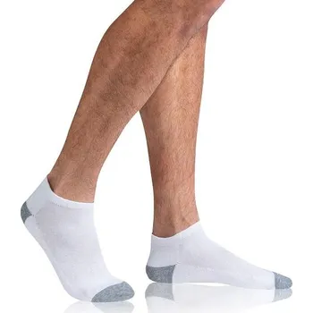 Pánské ponožky Bellinda SPORT MEN IN-SHOE 3x - Pánské kotníkové ponožky 3 páry - BE481031 bílá 40 - 45