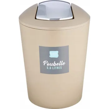 Odpadkový koš Odpadkový koš Douceur d'Intérieur Flic Flac 5,6 L Taupe Šedý STYLOVÝ
