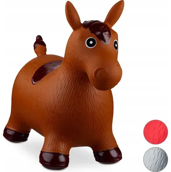 Obraz Gumové hopsadlo Relaxdays s koníkem 10024991_93 hnědý