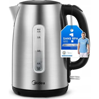 Rychlovarná konvice Rychlovarná konvice Midea MKE17M1ADS 2200 W 1,7 l stříbrná/šedá