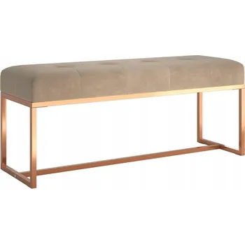 Zahradní lavice Multifunkční lavice z béžového sametu, 110x36x45 cm