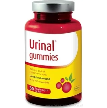 Walmark Urinal gummies želatinové tablety brusinky malina 60ks