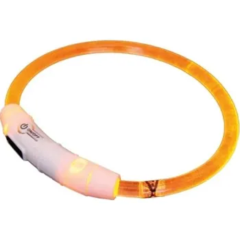 Obojek pro psa Obojek svítící 35cm oranžový Nobby
