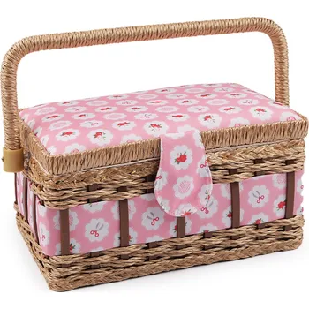 Organizér galanterie Kazeta / košík na šití čalouněný