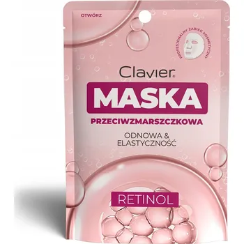 Pleťová maska Pleťová maska v plátýnku Clavier Proti vráskám s retinolem 10 kusů