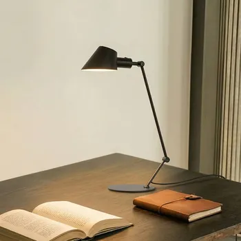 Lampička Stolní lampa Lindby Corali, černá, kov, výška 64 cm 1 x 15 W LED - Doprava zdarma