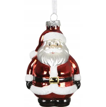 Vánoční ozdoba Skleněná vánoční ozdoba Mikuláš, sada 2 kusů, 11 cm