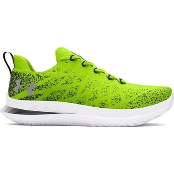 Pánská běžecká obuv Pánská běžecká obuv Under Armour VELOCITI 3 10.5 Reflexní neon, Bílá, Stříbrná