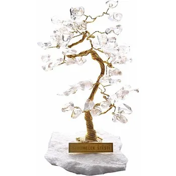 Stromeček štěstí křišťál B0 cca 14 cm