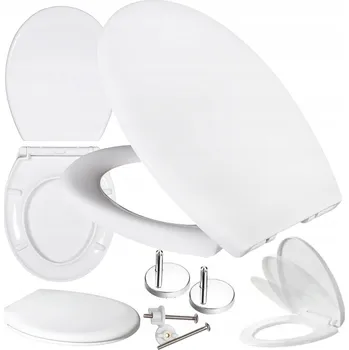 WC sedátko WC sedátko Mareani, pomalu padající sedátko AN86, bílý polypropylen