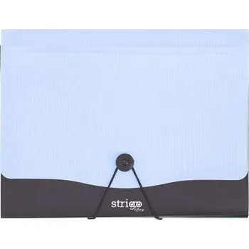 Set školních potřeb Složka A4 s 13 kapsami STRIGO modrá