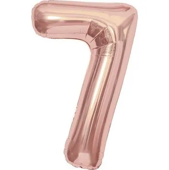 Balónek ALBI Balónek fóliový 85 cm rose gold číslo 7