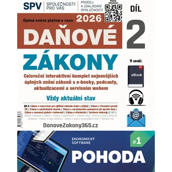 Daňové zákony 2026 (Díl 2.)