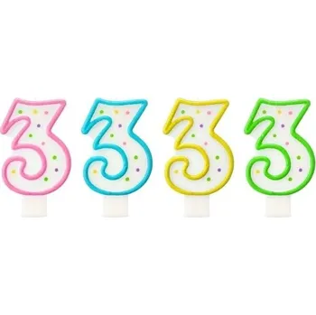 Dortová svíčka GD Svíčky dortové DOTS 3 tečky