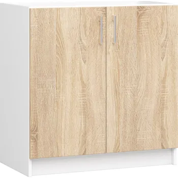 Kuchyňská skříňka Akord Lula s80zl (bílá + dub sonoma)