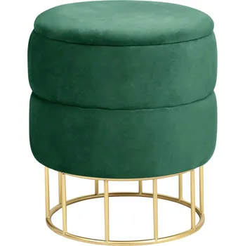 Taburet Akord Eros (tmavě zelená)