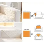 Protiskluzový elastický přehoz na pohovku a křeslo 70 × 70 cm