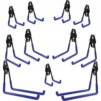 Věšák 11x Nástěnný hák jednoduchý 7+13+19 Cm nářadí garáž zahrada vybavení věšák