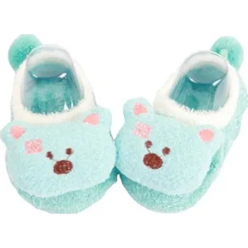 Dívčí obuv Dětské capáčky se zvířátky tyrkysová 0-6 měsíců