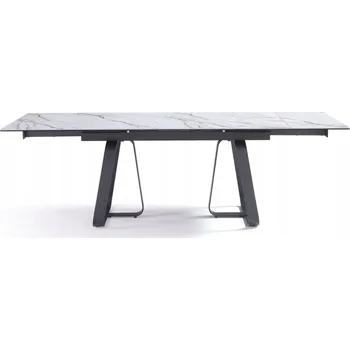 Jídelní stůl Rozkládací obdélníkový jídelní stůl keramický 160(240)x90cm Lerici Bílý