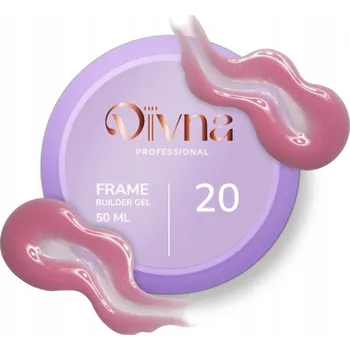 Lak na nehty DIVNA Frame Builder Gel 20 50 ml stavební gel barevný na nehty
