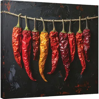 Obraz Obraz do kuchyně restaurace baru jídelny, Sušené červené papričky