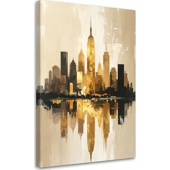 Obraz Obraz do obýváku, ložnice, kanceláře, Moderní Město Budoucnosti 20x30