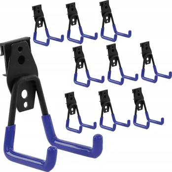 Obraz 10x Rovný hák na nářadí do dílny botle 7cm, nosnost 40kg - závěsný systém na zeď