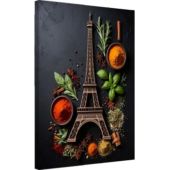Obraz Obraz do kuchyně restaurace baru jídelny, Eiffelova věž Koření 70x100