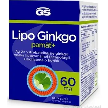 Green Swan GS Lipo Ginkgo Paměť+ 60 mg, 60 kapslí – podpora paměti a koncentrace