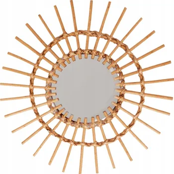 Zrcadlo Zrcadlo Zd trading nástěnné kulaté rám dřevo 450 x 450 mm