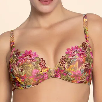 Dámská móda Lise Charmel - Danse des fleurs podprsenka vyztužená fushia vert 75C ACJ8537