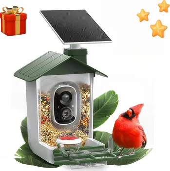 Bezpečnostní kamera KRMÍTKO PRO PTÁKY WiFi budka s HD KAMEROU rozpoznávání ptáků voděodolné