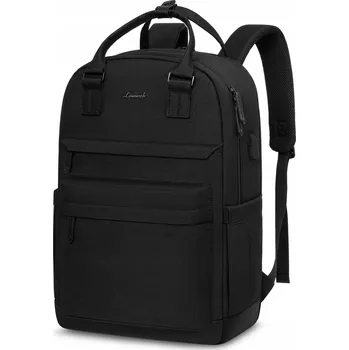 Školní batoh Školní Batoh LOVEVOOK pro teenagery, vodotěsný, černý, 17"