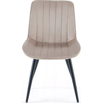 Jídelní židle Moderní jídelní židle s měkkým čalouněním Meridian Béžová