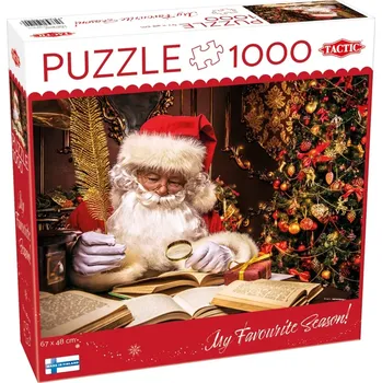 Hračka Puzzle 1000 dílků – Santa Claus u sebe doma