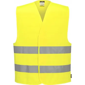 Výstražná vesta se dvěma páskami EN ISO 20471 Kl.2 vel. L/XL Žlutá R