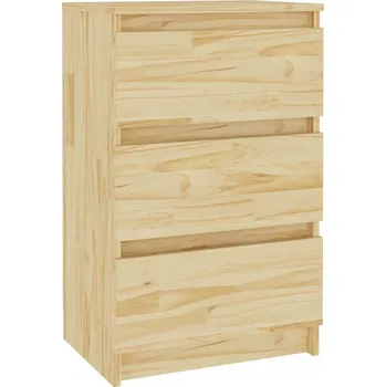 Noční stolek Dřevěný Noční Stolek Borovice Rustikální 40x29,5x64 cm