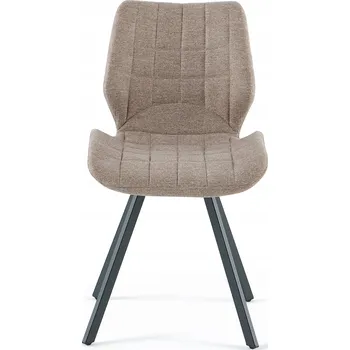Jídelní židle Moderní jídelní židle s měkkým čalouněním Linea Hnědá