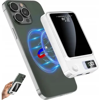 Powerbanka RYCHLÁ POWERBANKA 10000mAh 22,5W QC PD USB C SILNÁ MAGNETICKÁ